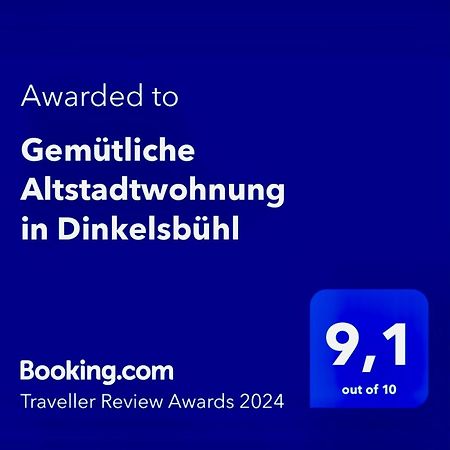 Gemuetliche Altstadtwohnung In Dinkelsbühl Zewnętrze zdjęcie